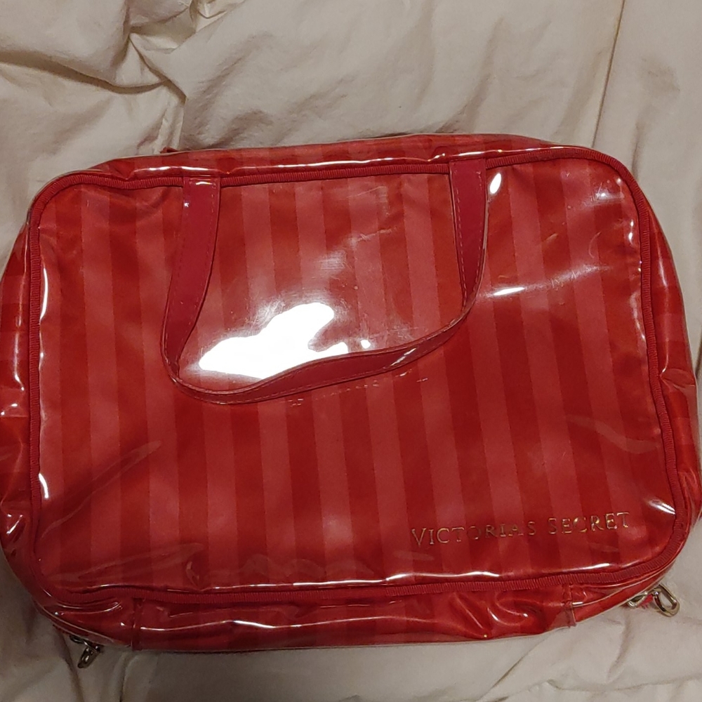 Pink Victoria secret make up bag